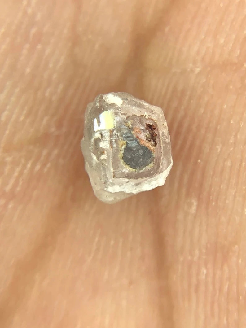 0.80Ct Irregular Shape Grey Rough Diamond