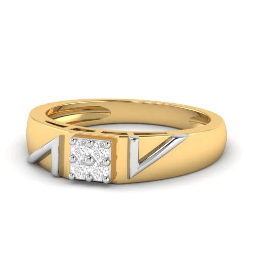 Delicate Moissanite Men's Ring