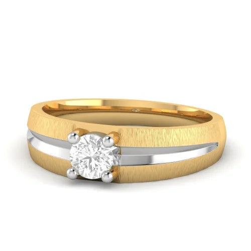 Solitaire Moissanite Men's Ring