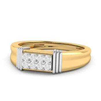 Round Cut Moissanite Men's Ring