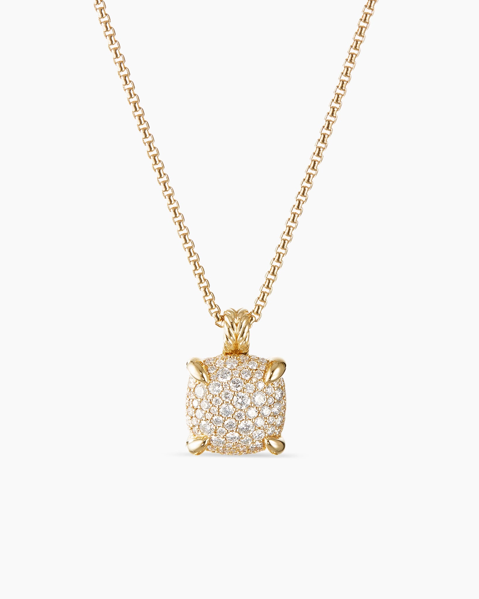 Round Cut Pave Stunning Necklace