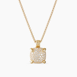 Round Cut Pave Stunning Necklace