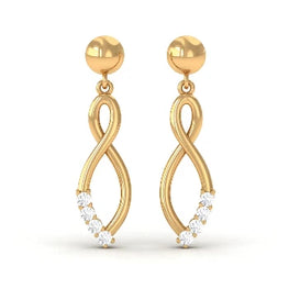 0.60Ct Infinity Stunning Dangle Earrings