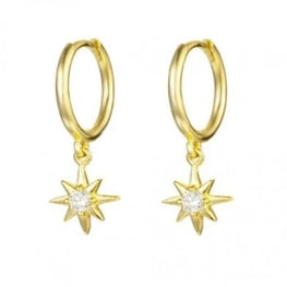 Classic Star Charm Sterling Silver Earrings