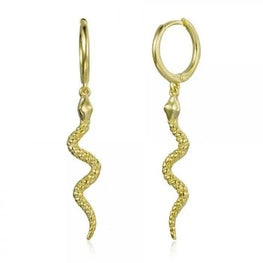 Long Snake Dangle Gorgeous Unique Earrings
