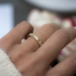 Baguette Cut Wedding Band