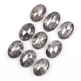 Oval Shape Salt & Pepper Natural Diamond