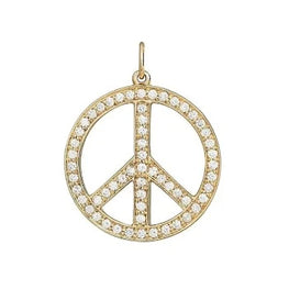 Diamond Peace Pave Pendant