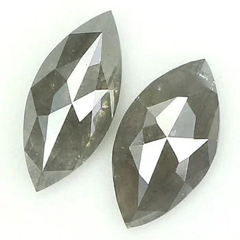 Marquise Shape Natural Salt & Pepper Diamond