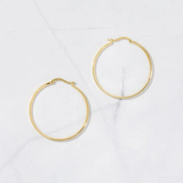 Delicate Silver Hoops Earrings