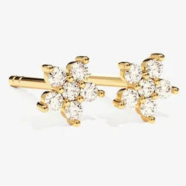 Flower Stud 925 Sterling Silver Earring