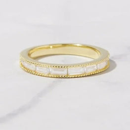 Baguette Cut Wedding Band