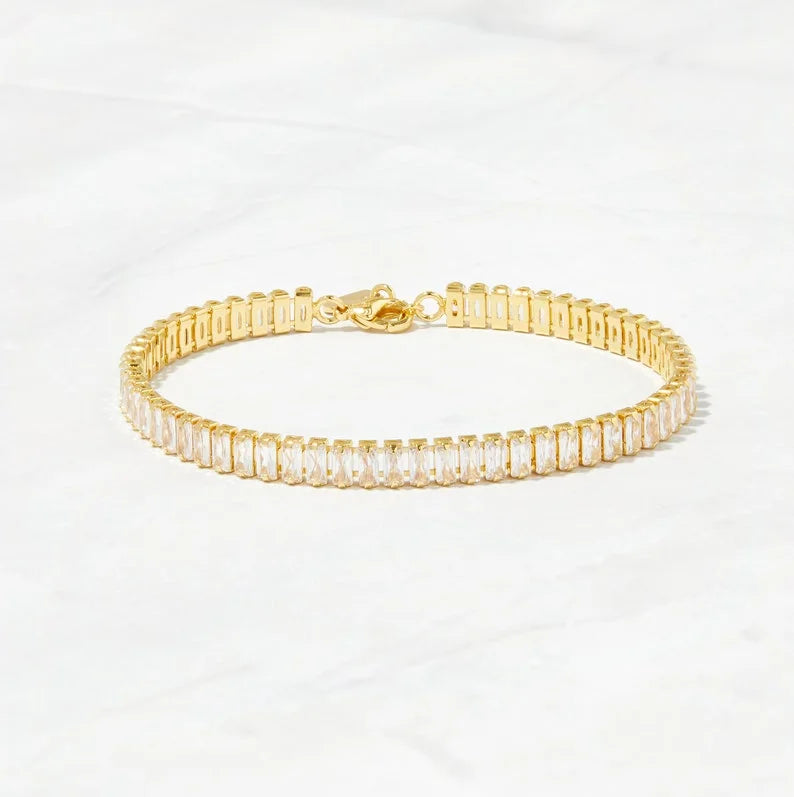 Baguette Cut Gorgeous Tennis Bracelet