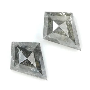 Kite Shape Natural Salt & Pepper Diamond