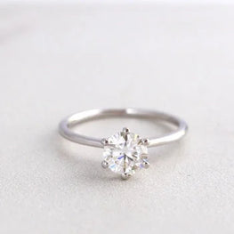 Round Cut Solitaire Engagement Ring