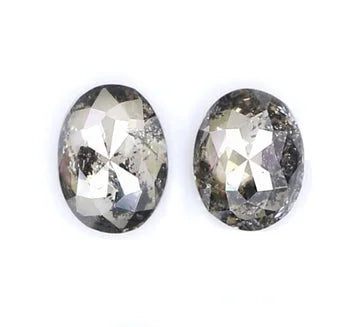 Natural Salt & Pepper Oval Shape Diamond