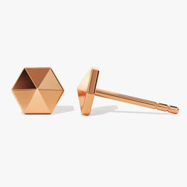 Pyramid Dainty Stud Earrings