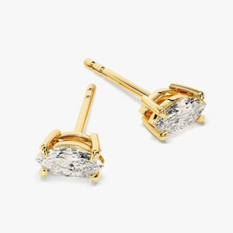 Marquise Solitairy Stud Earrings