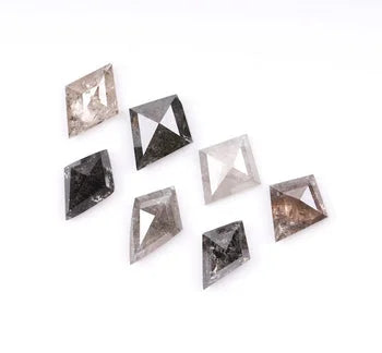 Salt & Pepper Natural Kite Shape Diamond