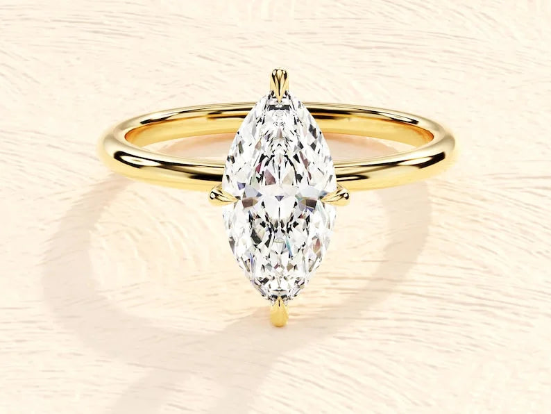 Marquise Cut Solitaire Stunning Ring