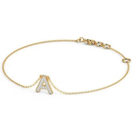 Initial Letter "A" Charm Stunning Bracelet