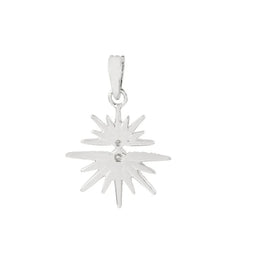 Sunburst Pave Dainty Pendant