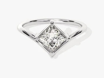 Princess Cut Solitaire Wedding Ring