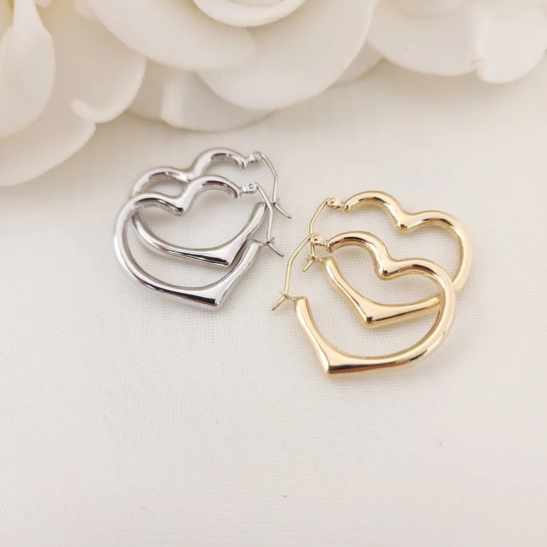 Heart Hoops Gorgeous Earring