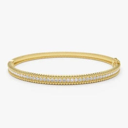 Round Cut Milgraine Bracelet