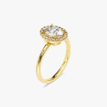 Moissanite Oval Cut Wedding Ring