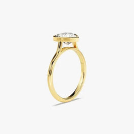 Heart Cut Solitaire Delicated Ring