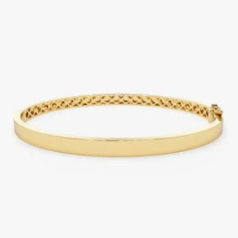 Plain Flat Bangle Statement Bracelet