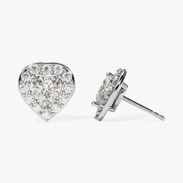 Heart Shape Anniversary Stud Earring