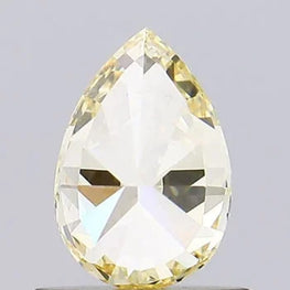 Pear Shape Lab Created Fancy Yellow Diamond