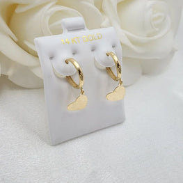 Heart Shape Huggie Earrings