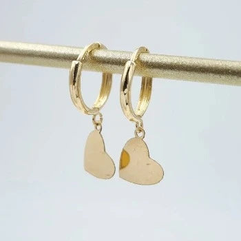 Heart Shape Huggie Earrings