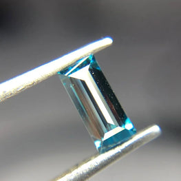 0.42Ct Baguette Cut Blue Lab Grown Diamond