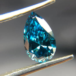 0.78Ct Pear Cut Blue Lab Grown Diamond