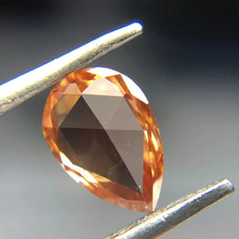 0.44Ct Orange Color Pear Lab Grown Diamond