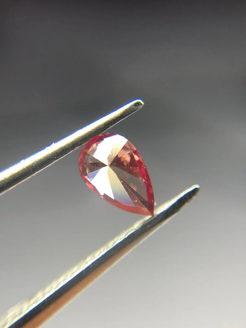 0.09Ct Pear Lab Grown Pink Diamond