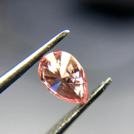 0.28Ct Lab Grown Pink Pear Diamond