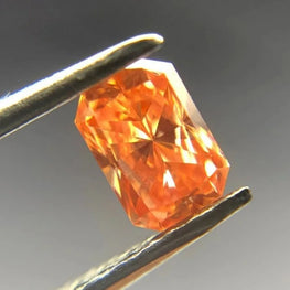 0.23Ct Radiant Cut Orange Lab Grown Diamond