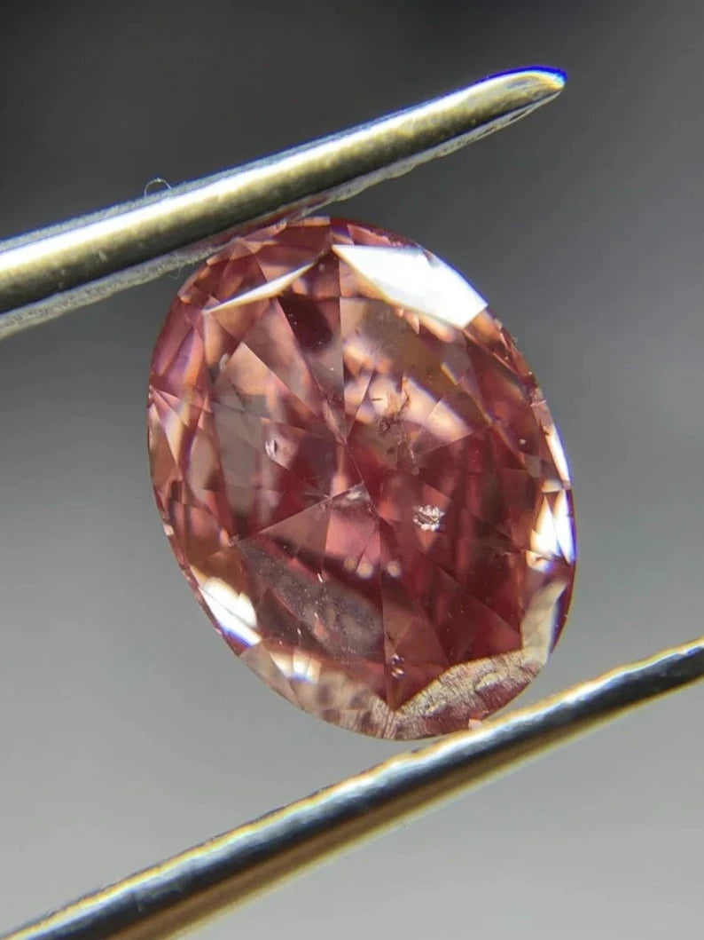 1Ct Fancy Pink Lab Created Diamond