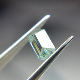 0.38Ct Radiant Light Blue Lab Grown Diamond