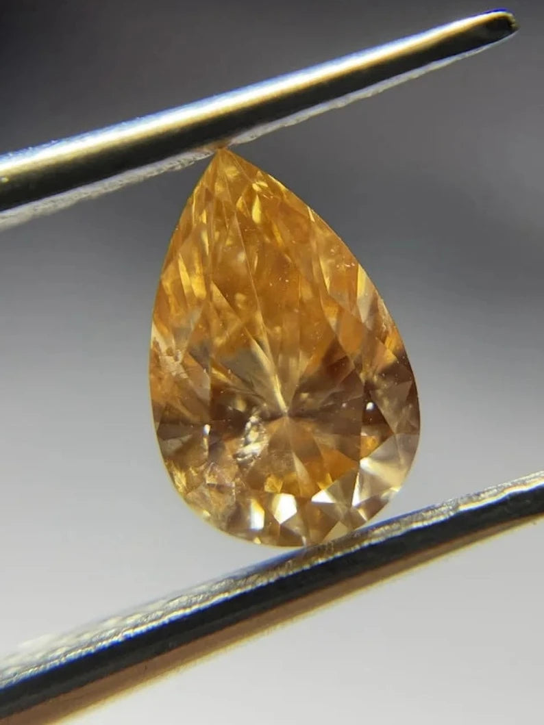 0.51Ct Fancy Vivid Yellow Lab Grown Diamond