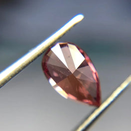 0.79Ct Pear Cut Pink Lab Grown Diamond