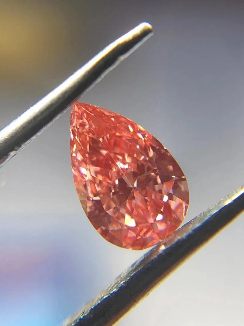 0.35Ct Pear Cut Lab Grown Fancy Diamond