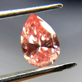 0.28Ct Lab Grown Pink Pear Diamond