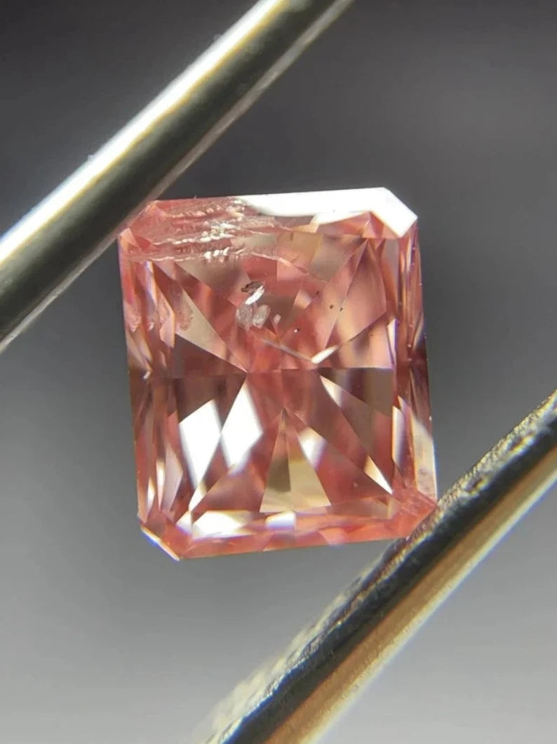 0.50Ct Radiant Cut Fancy lab Grown Diamond