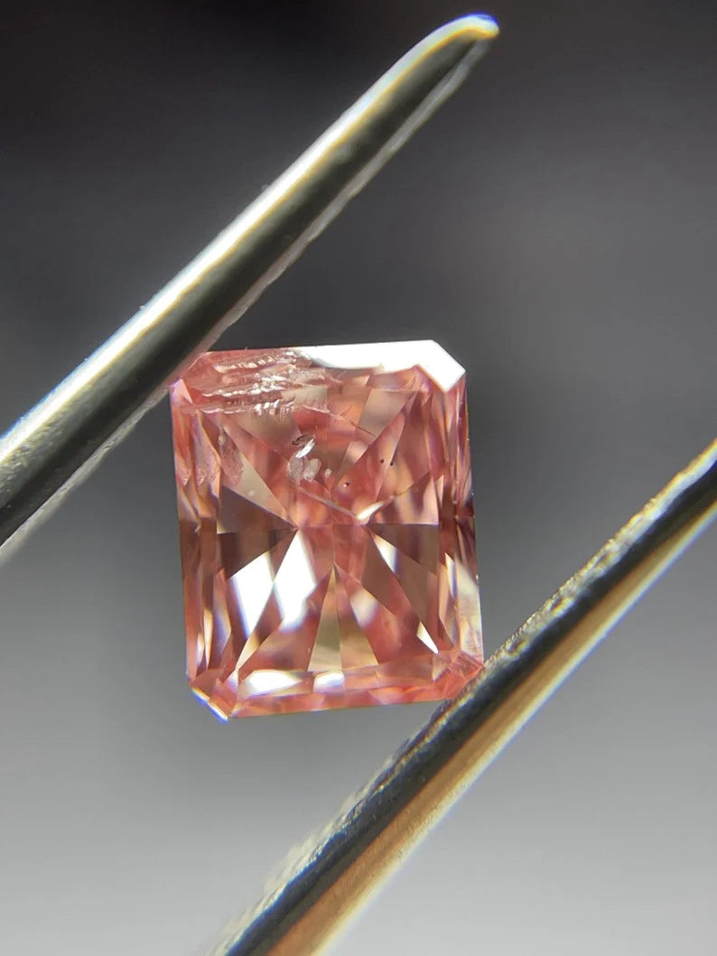 0.50Ct Radiant Cut Fancy lab Grown Diamond